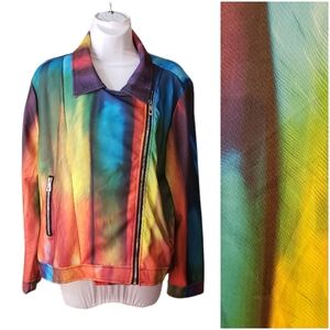 LILY BY FIRMINA rainbow cropped jacket